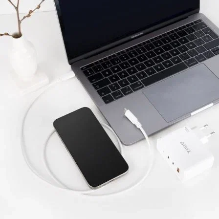 Nanocable Cable USB 2.0 USB-C a USB-C de 1 metro, Blanco